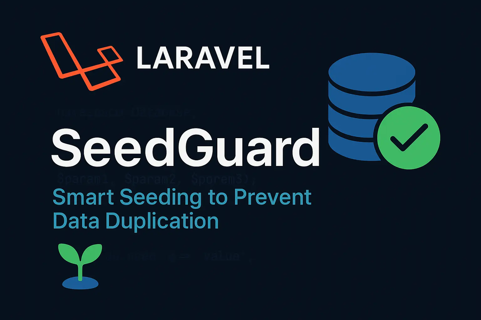 Laravel SeedGuard for smart seeding to prevent data duplication